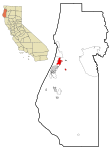 Humboldt County California Incorporated and Unincorporated areas Arcata Highlighted